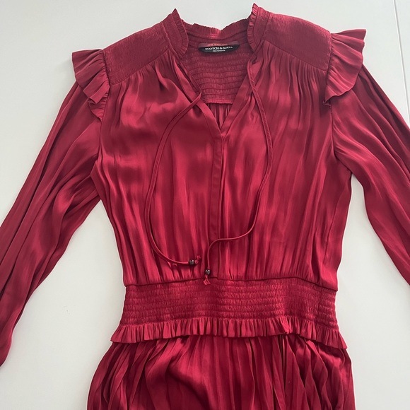 Long dress of wine color from Scotch and Soda. Small - Picture 3 of 9